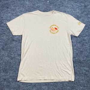 Technoblade 10 Million Subs T-Shirt Mens Medium Oatmeal Heather Gold Glitter Tee